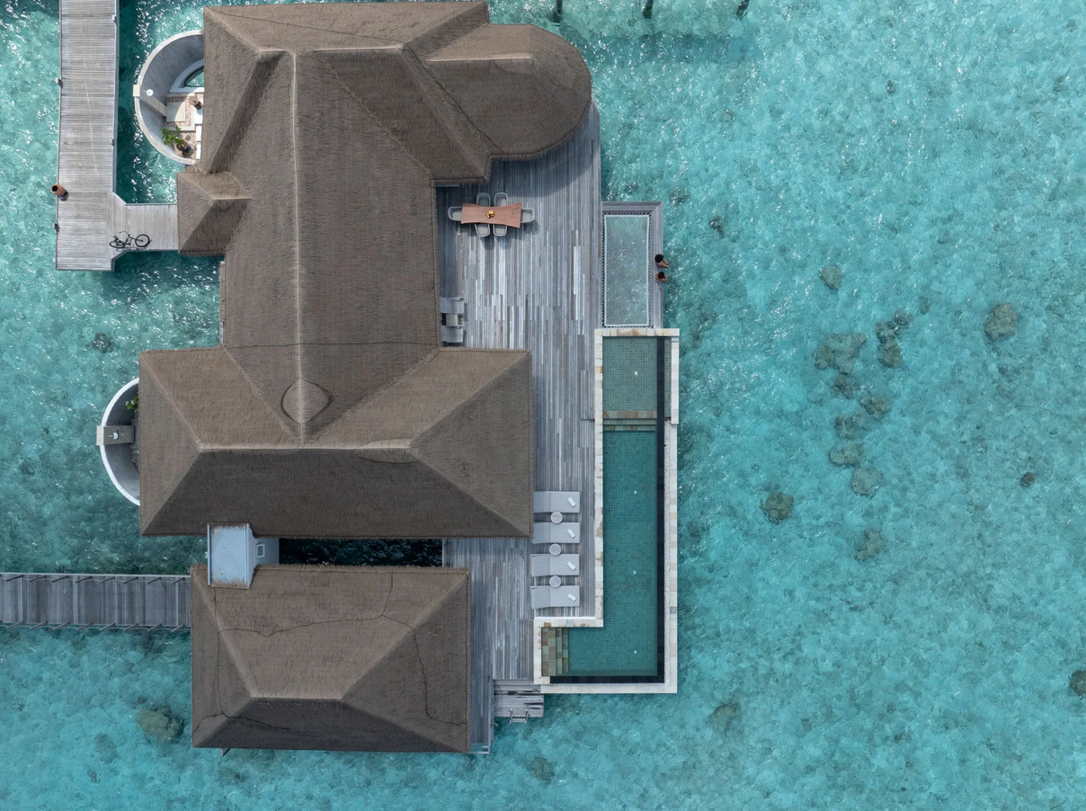Two Bedroom Water Villa with Pool · Two bedrooms · over-water